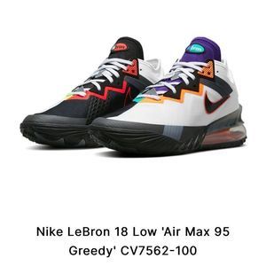 Nike LeBron 18 Low Air Max 95 Greedy